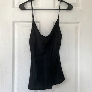 Zara brand: black slip tank